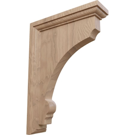 Ekena Millwork 2 1/2"W x 7"D x 10"H Large Thompson Wood Bracket, Mahogany BKTW02X07X10TMGM